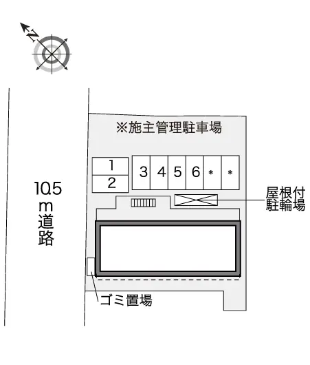 ★手数料０円★上尾市愛宕　月極駐車場（LP）